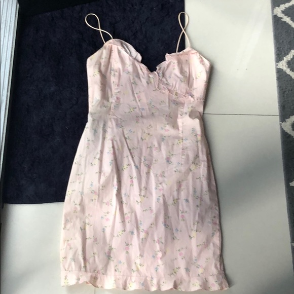 Ralph Lauren sz 6 pink floral ruffled dress - Picture 3 of 4